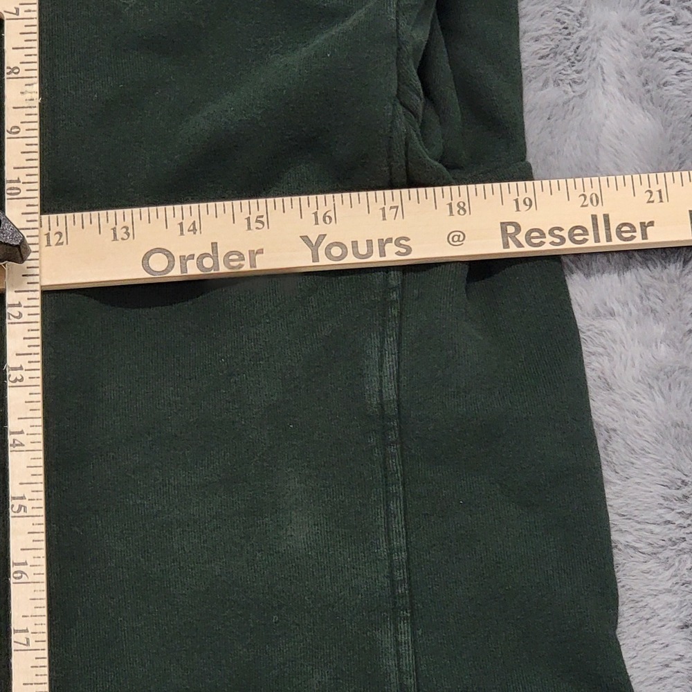 Frank Eileen Belfast Pea Coat Womens Medium Green Cotton Fleece Double Breasted - Picture 9 of 13